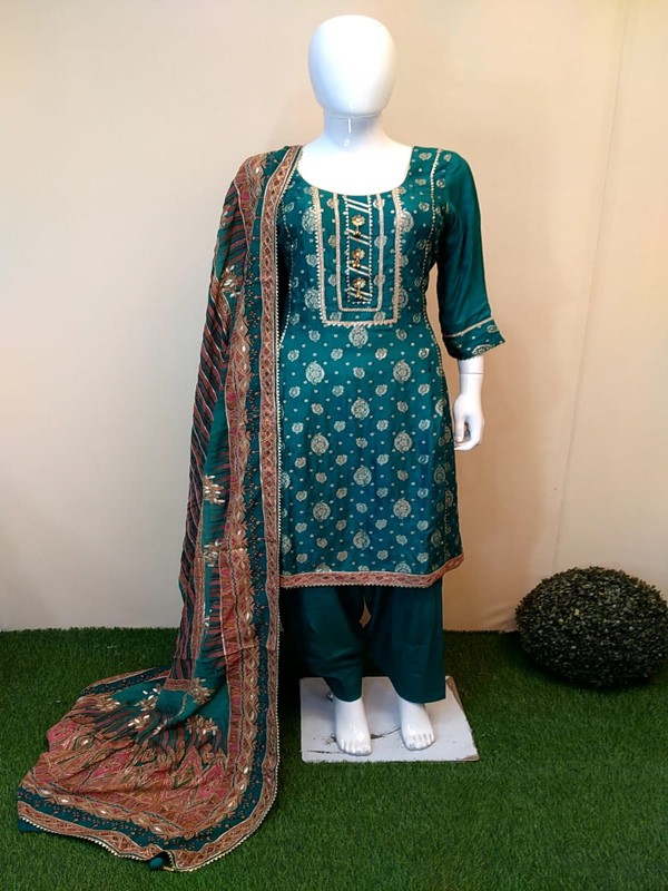 suit salwar with Hand Embroidery