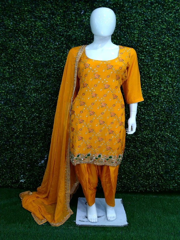 Suit salwar with Hand  Embroidery
