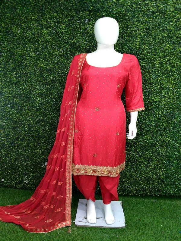 Dhoti Suit with Hand Embroidery