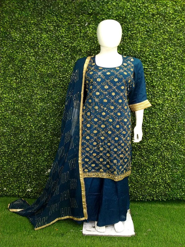 Sharara Suit with Hand  embroidery