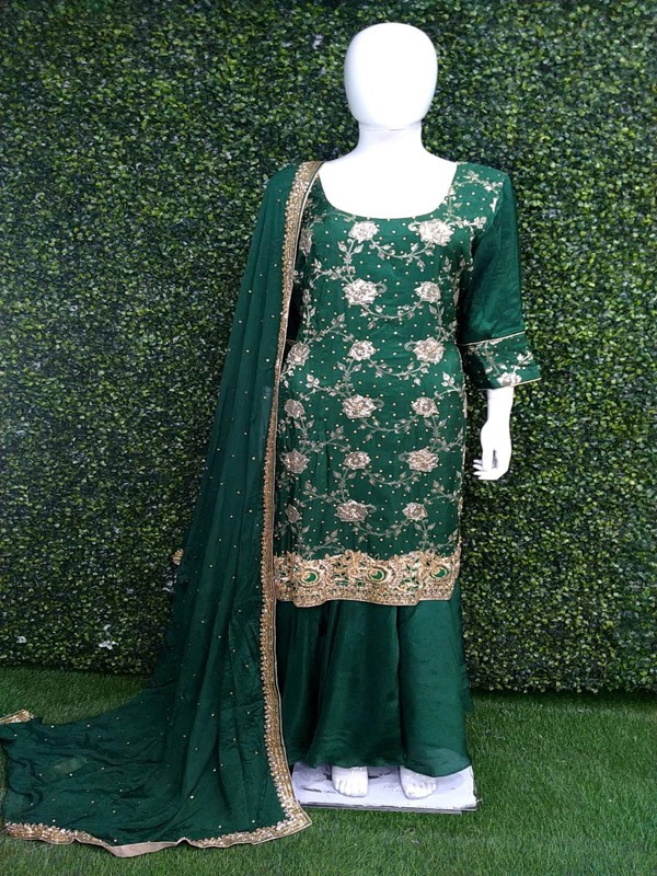 Sharara Suit with Hand  Embroidery